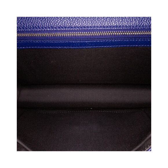 Pre Loved Dior Medium Grained Calfskin ama Flap Women Blue Crossbody Bags - Picture 4 of 8